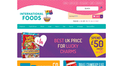 Desktop Screenshot of internationalfoodsonline.com